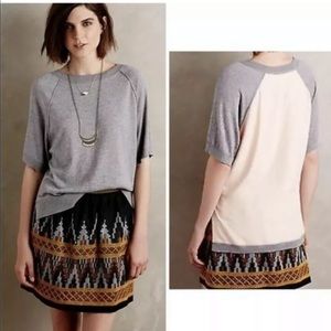 Anthropologie Moth Grey High Low Top